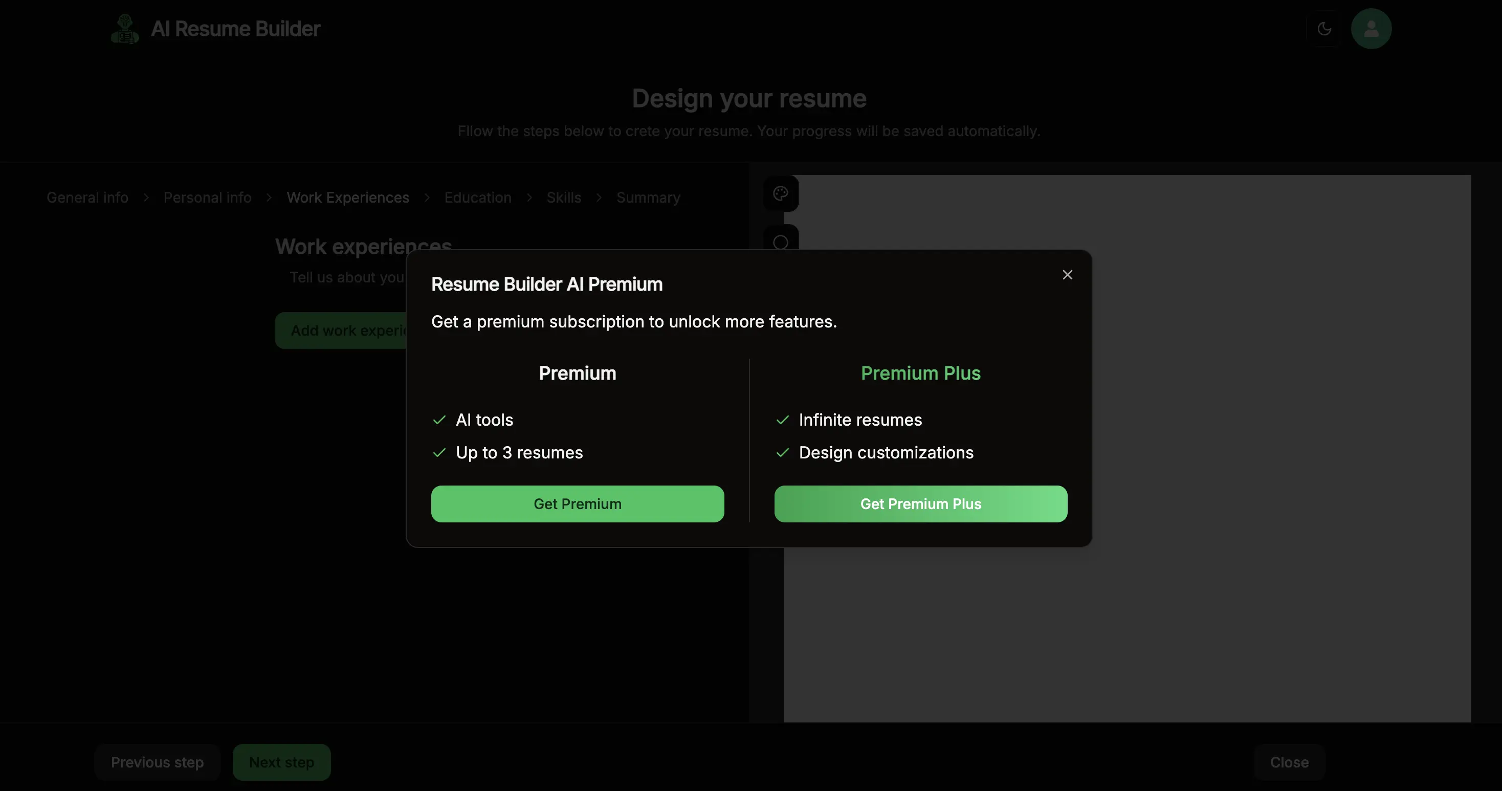 AI-Powered Resume Builder